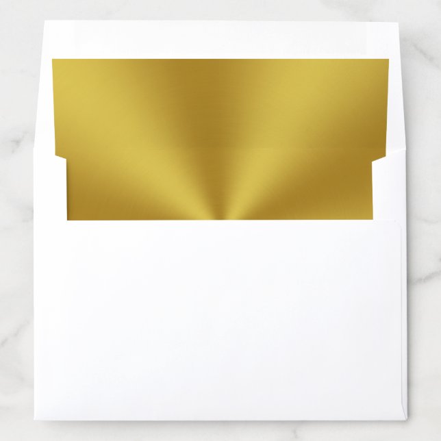 Elegant Brushed Gold Look Envelope Liner (In Envelope)