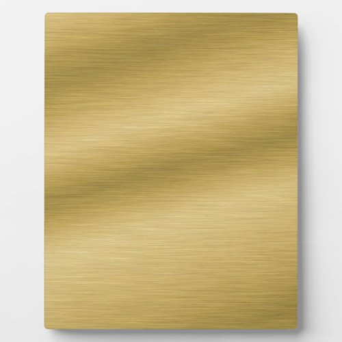 Elegant Brushed Gold Plaque