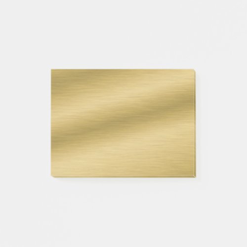 Elegant Brushed Gold Post_it Notes