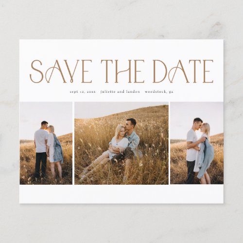 Elegant Budget Photo Wedding Save The Date