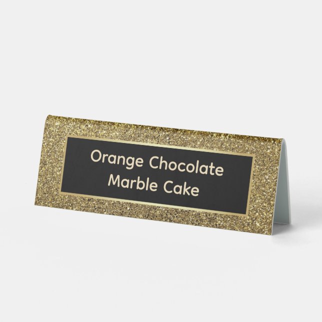 Elegant Buffet Food Sign (Front)