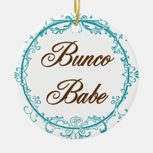 Elegant Bunco Babe ornament