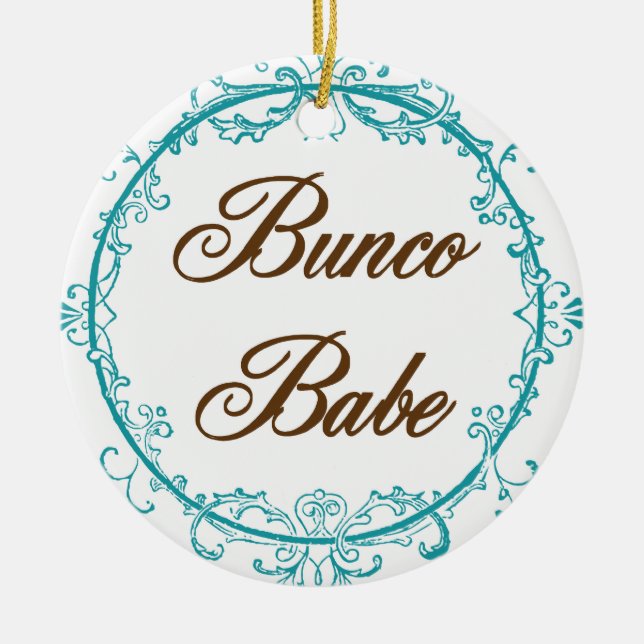 Elegant Bunco Babe ornament (Front)