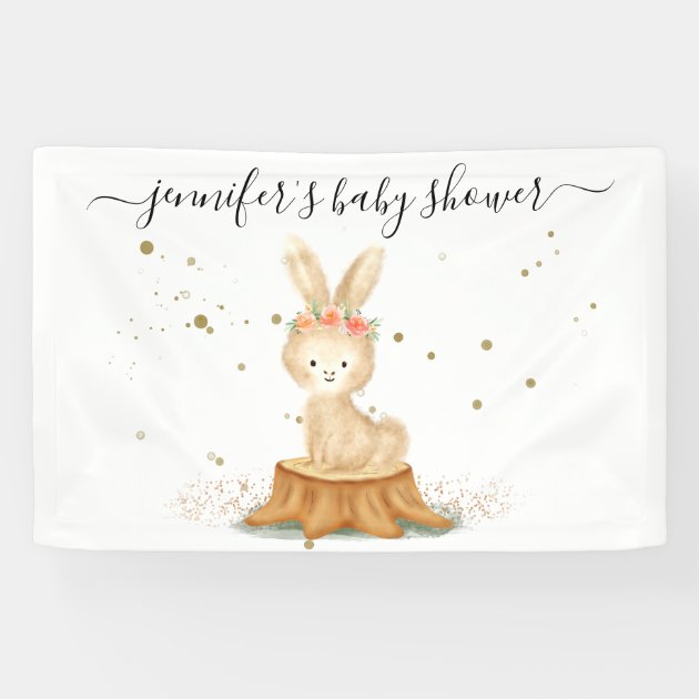 Elegant Bunny Rabbit wildlife farm forest animal Banner