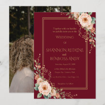 Elegant Burgundy and Blush Floral Wedding