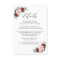 Elegant Burgundy Blush Floral Wedding Details