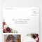 Elegant Burgundy Blush Pink Floral Wedding RSVP