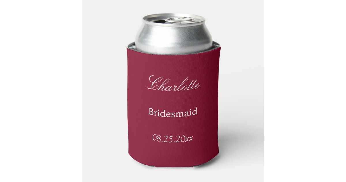 Personalized Tumbler Bridesmaid Proposal - Beer Can Cooler