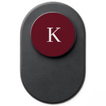 Elegant Burgundy monogram