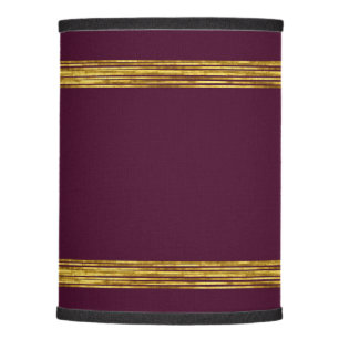 Elegant burgundy pattern with horizontal gold line lamp shade