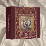 Elegant Burgundy Photo Scrapbook Album 3 Ring Binder