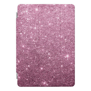 Elegant burgundy pink abstract girly glitter iPad pro cover