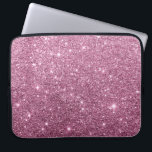 Elegant burgundy pink abstract girly glitter laptop sleeve<br><div class="desc">An elegant abstract chic burgundy and pink girly faux glitter pattern This modern trendy burgundy and pink glitter design is perfect for any classy and sophisticated glam girl or anyone.Design with your own message and information. All designs are printed.</div>