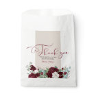 Elegant Burgundy Red and Ivory Roses Thank You