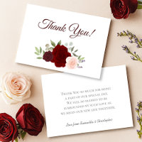 Elegant Burgundy Red & Blush Boho Roses Wedding