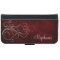 Elegant Burgundy Red Silver Swirl Personalized