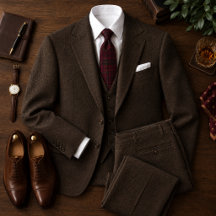 Elegant Burgundy Tartan