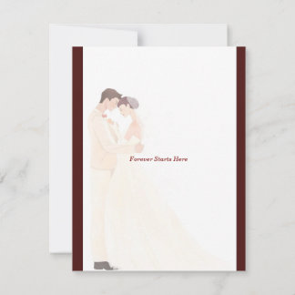 Elegant Burgundy Wedding Invitation 