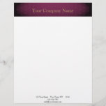 Elegant Burgundy with Gold Text Letterhead<br><div class="desc">A bold stationery or promotional piece can be a great advertising tool for your business. Use them yourself, give to employees, or use them as customer give-aways. This design has a burgundy background with a subtle diamond pattern in a lighter color. In the center are your business initials or your...</div>