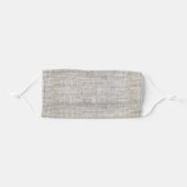 Elegant Burlap Pattern Adult Cloth Face Mask (Front, Folded)