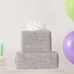 Elegant Burlap Pattern Wrapping Paper