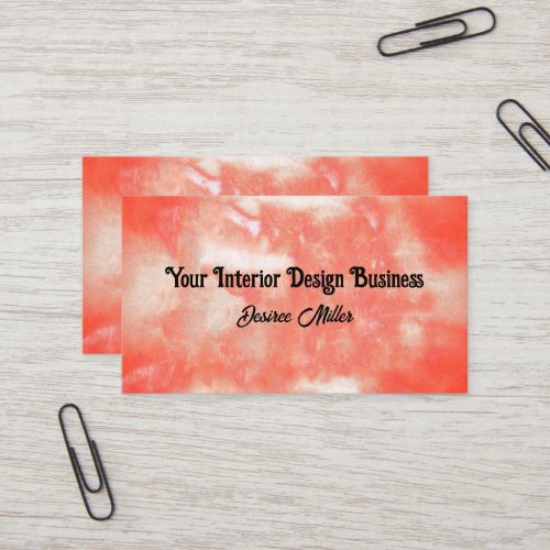 Elegant Burnt Orange Texture Rustic Country Modern Business Card
