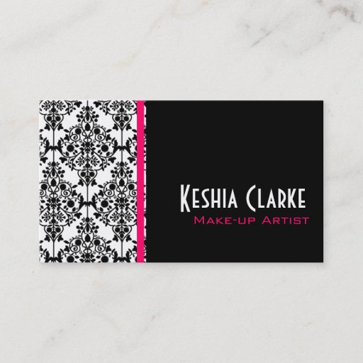 Customizable Elegant Busines Cards Damask Business Card Template