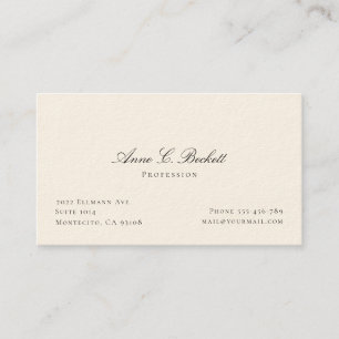 Elegant business card