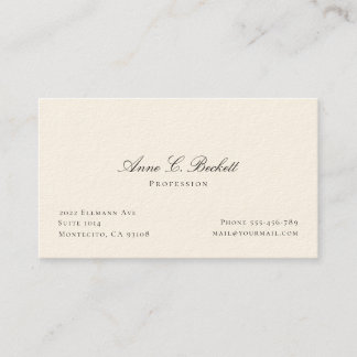 Elegant  business card