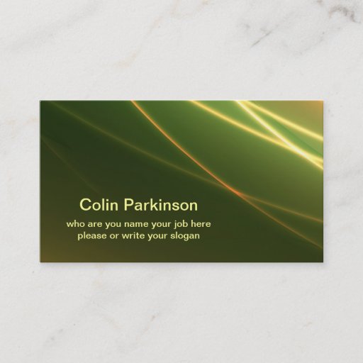 Customizable elegant business card