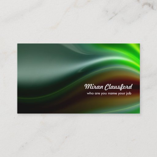 Customizable elegant business card