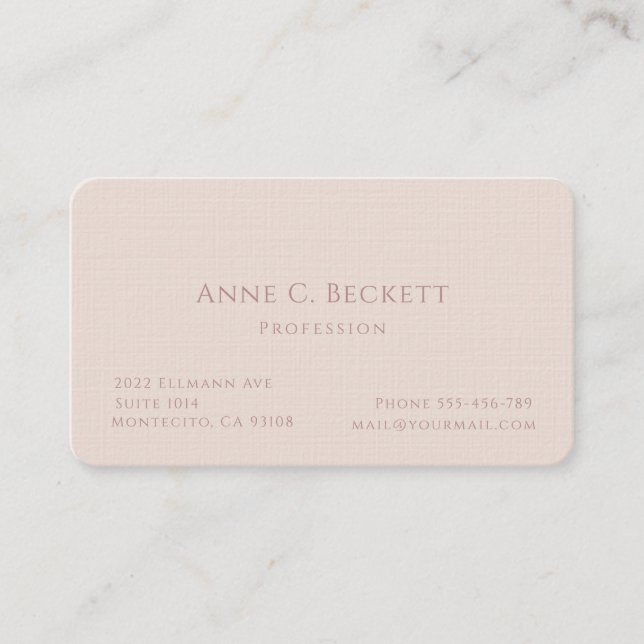 Elegant  business card (Front)