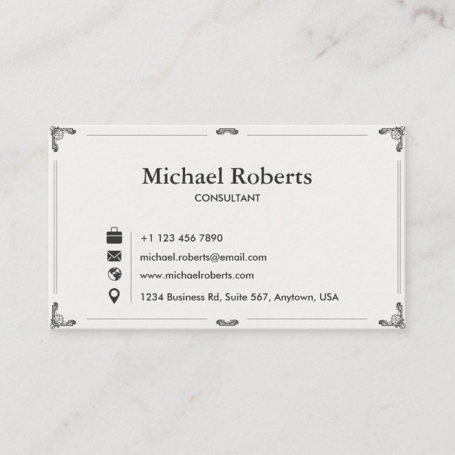 Elegant Business Card (Front)