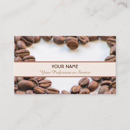 Elegant business card Barista and Coffee fellows