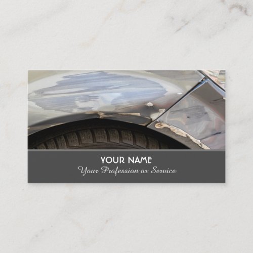 Elegant business card for car repair experts