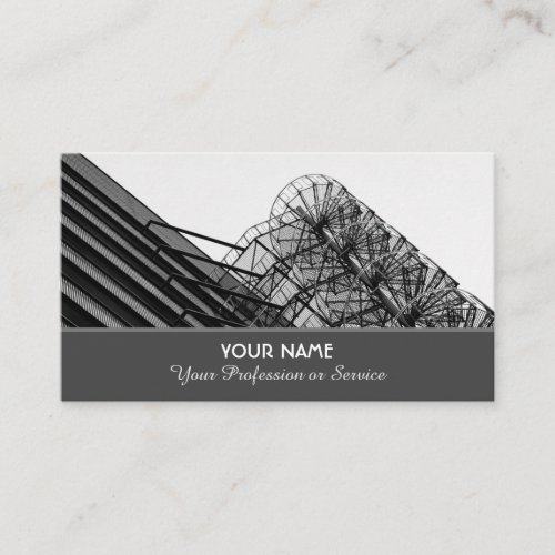 Elegant business card for escalator experts