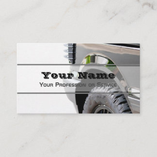 Elegant business card for wheel and tire experts
