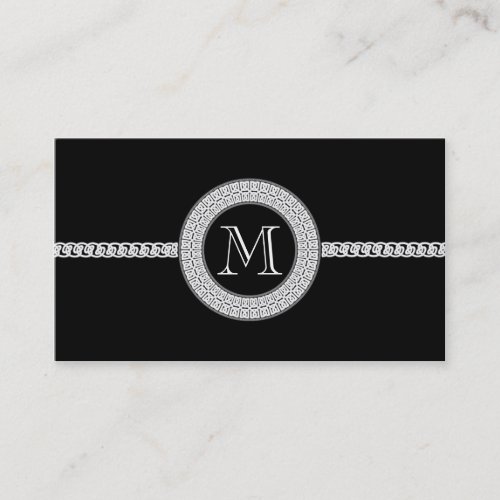 Elegant business card template Monogram