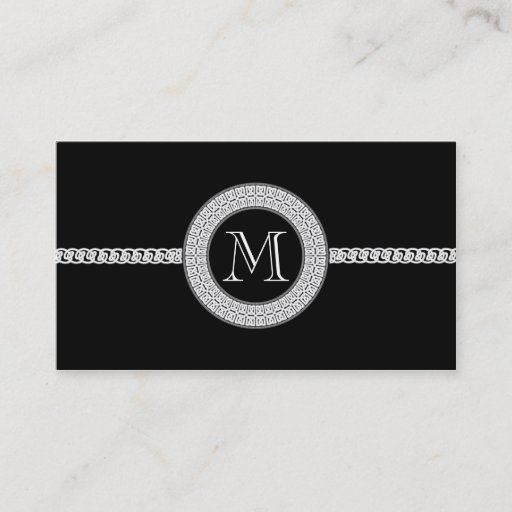 Customizable Elegant business card template Monogram