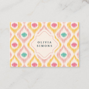 Elegant Business Card with abstract pattern