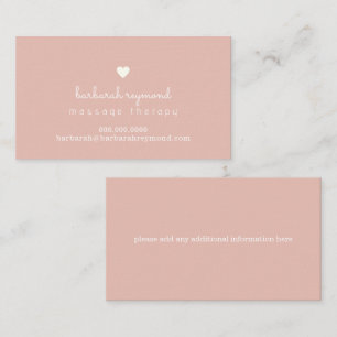 Elegant Business Cards For Massage Therapists