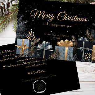 Elegant Business Corporate Christmas Holiday Card