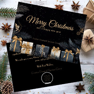 Elegant Business Corporate Christmas Holiday Card