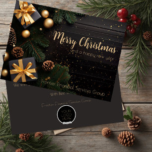 Elegant Business Corporate Christmas Holiday Card