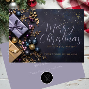 Elegant Business Corporate Christmas Holiday Card