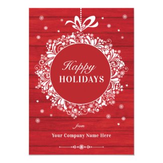 Elegant Business Corporate Happy Holidays Invitation