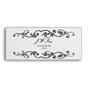 Elegant Business Envelope orange