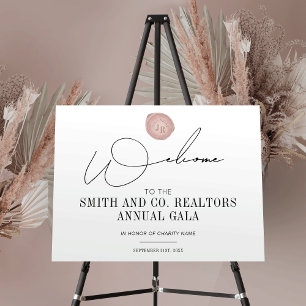 Elegant Business Event Welcome Sign Wax Stamp