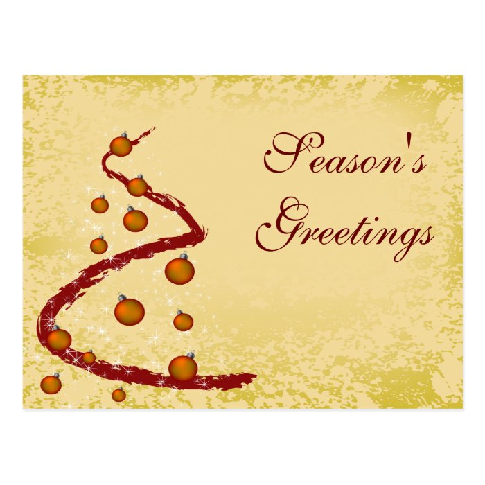 elegant business holiday Greeting PostCards