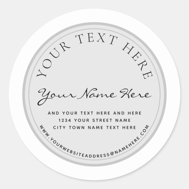 Elegant Business Label (Front)